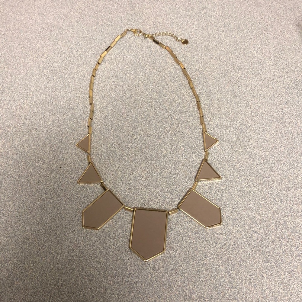 House of Harlow 1960 Gold & Gray Station Necklace